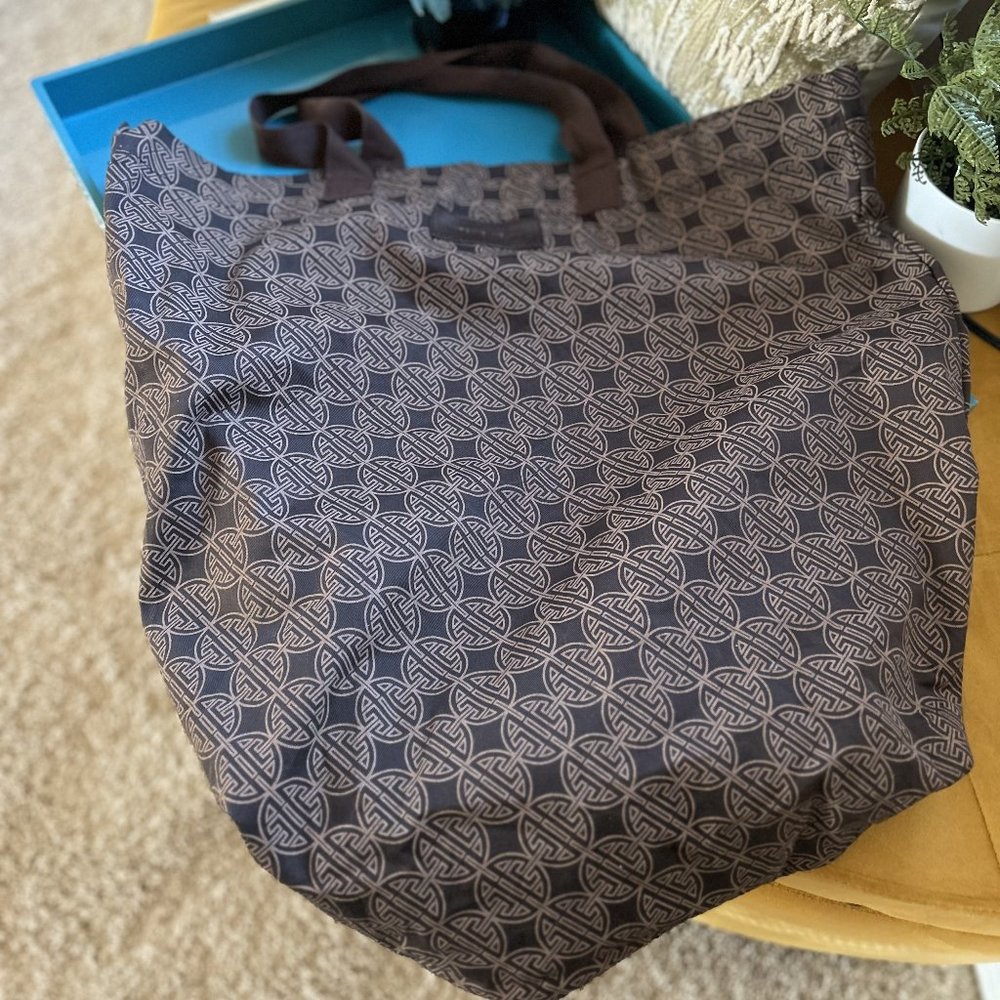 Antonio Melani Women’s Brown Canvas Tote Bag